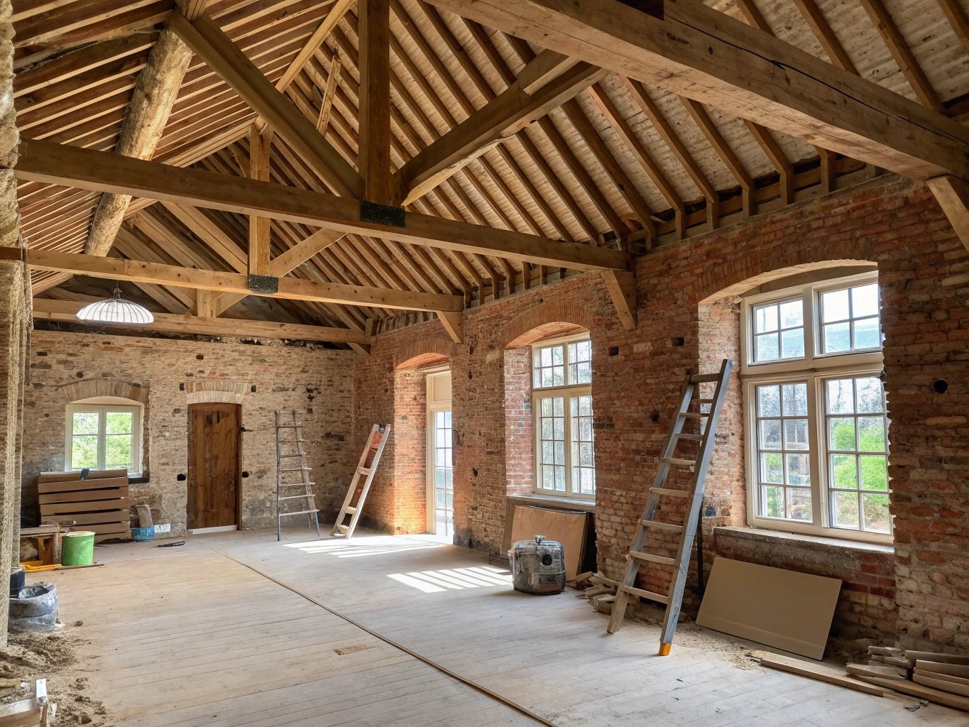 Altbau Innenraum Renovierung - Sanierung mit natürlichen Materialien und ökologischen Baustoffen