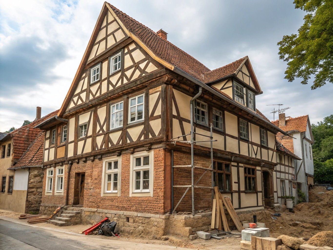 Fachwerkhaus Sanierung - historische Gebäude fachgerecht renovieren mit traditionellem Handwerk